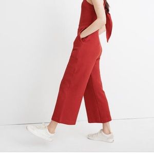 Madewell Texture & Thread red romper cotton size 0